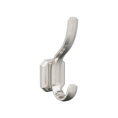 Amerock Granlyn Transitional Double Prong Satin Nickel Wall Hook HBX36693G10